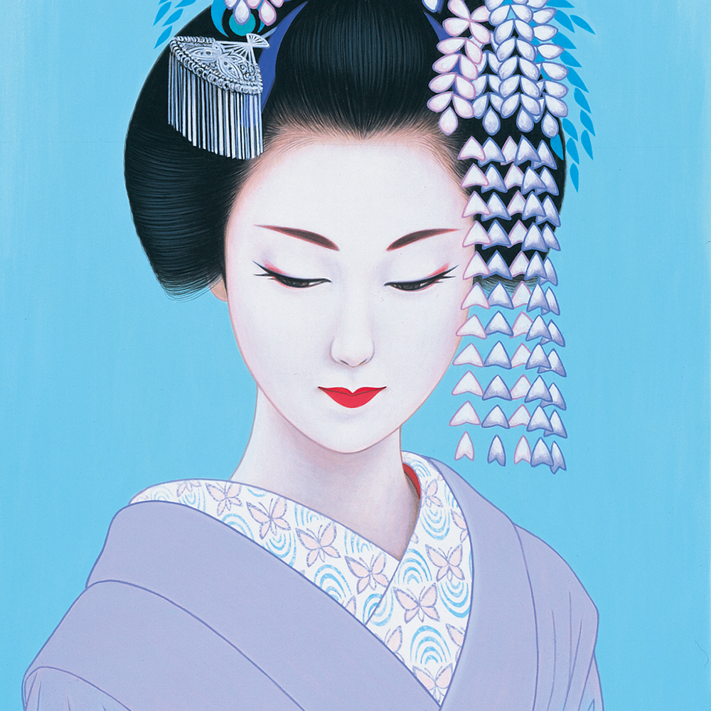 藤」季節を感じる美人画案内 03 | BLOG | 鶴田一郎：ICHIRO TSURUTA